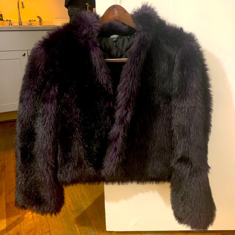 Faux fur jacket
